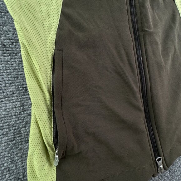 Nike Girls Green Jacket Small 4-6 Stretch Full Zip W/ Pockets, Logo Youth Kids - Picture 9 of 16